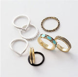 Chic Bohemian Ring Set