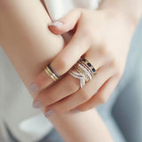 Chic Bohemian Ring Set