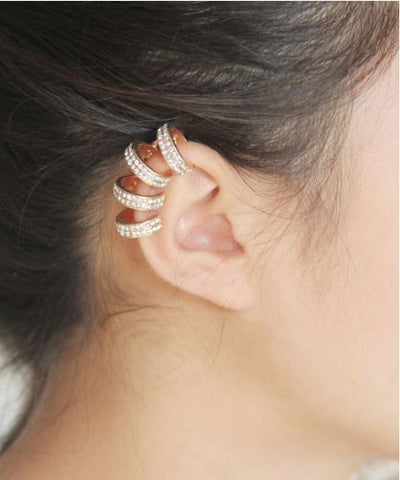 FREE Rhinestone & Gold Ear Cuff